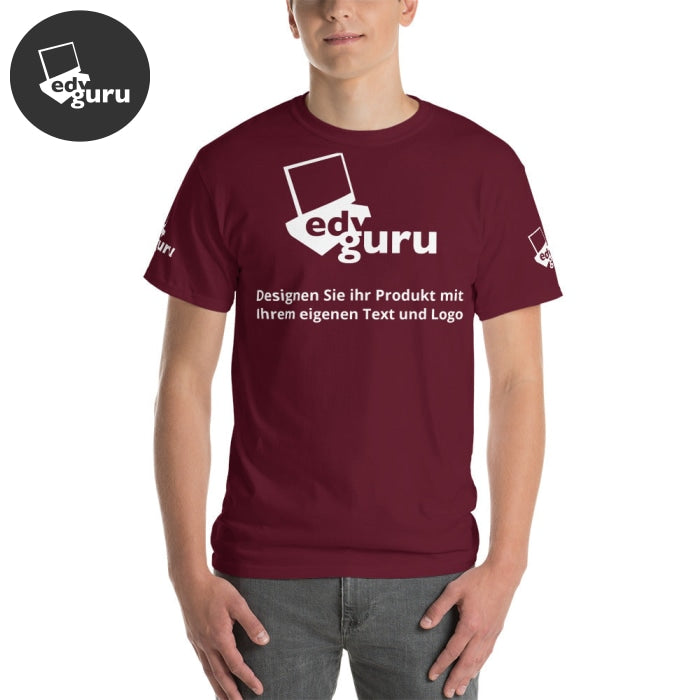 Kurzärmeliges T-Shirt Kastanienbraun / S