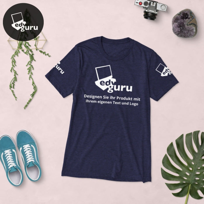 T-shirt manga curta Navy Triblend / Xs