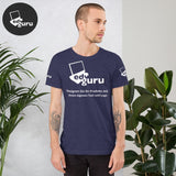 Kısa Kollu Unisex Tişört Heather Gece Yarısı Lacivert / Xs
