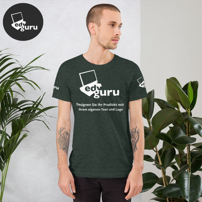 Kısa kollu unisex tişört Heather Forest / S