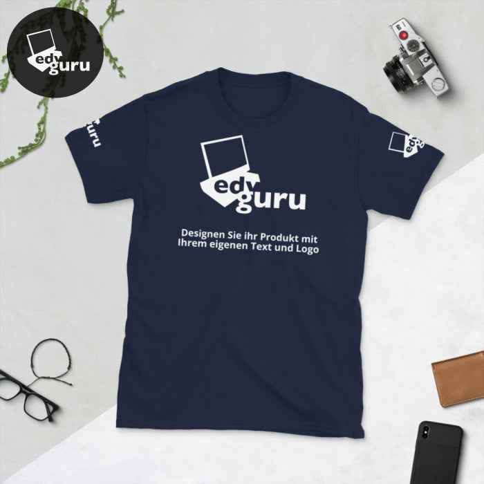 Rövid ujjú uniszex póló Navy / S