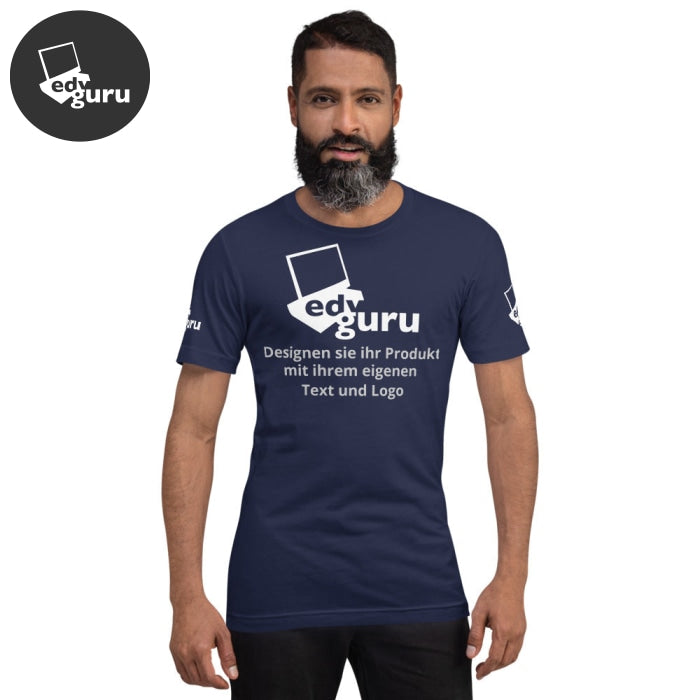 Kurzärmeliges Unisex-T-Shirt Navy / Xs