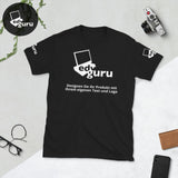 Rövid ujjú unisex póló Fekete / S