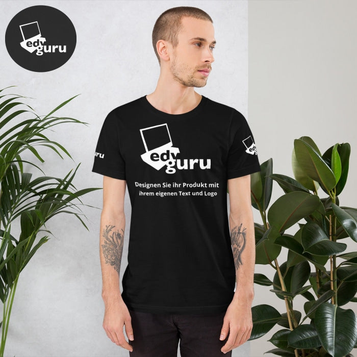 Kısa kollu unisex tişört Siyah / Xs