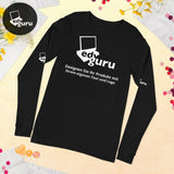 Langärmeliges Unisex-T-Shirt Schwarz / Xs