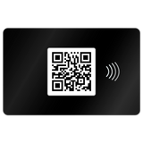 personalisierbare Metallvisitenkarte anthrazit-schwarz (mit Laser) - Digitale Visitenkarte - NFC - QR Code - EDV-Guru (Guru e.U.)