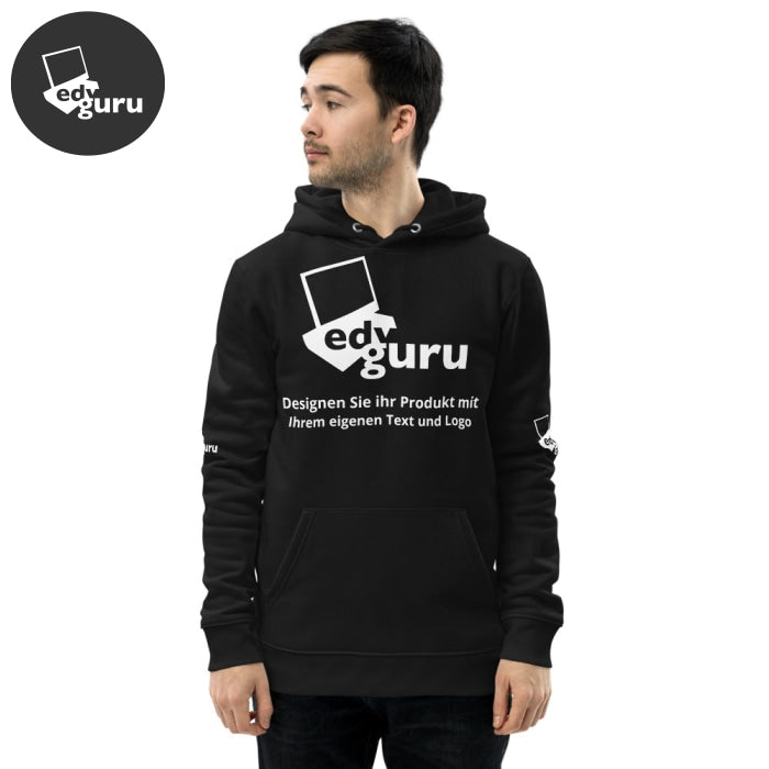 Hanorac ecologic unisex negru/S