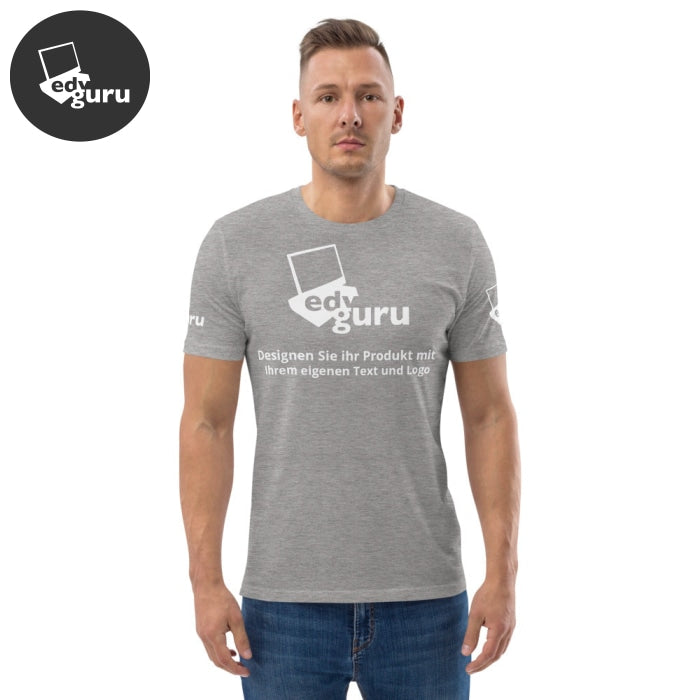 Unisex-Bio-Baumwoll-T-Shirt Heather Grau / S