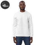Organiczny sweter unisex biały / S