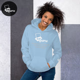 Sudadera con capucha unisex azul claro / S