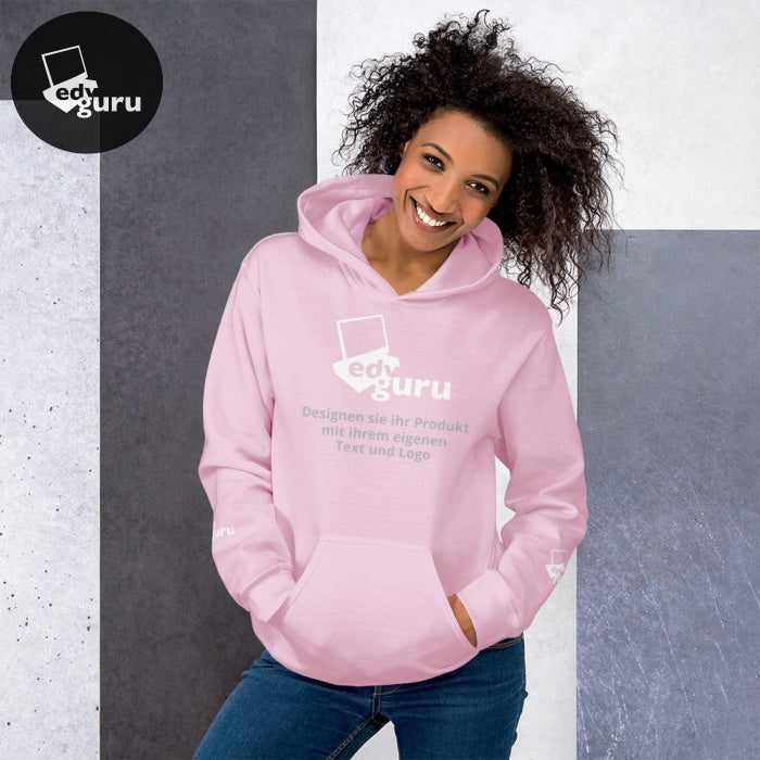 Sudadera con capucha unisex rosa claro / S