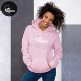 Sudadera con capucha unisex rosa claro / S