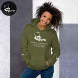 Sudadera con capucha unisex verde militar / S