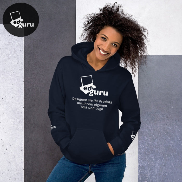 Sudadera con capucha unisex Azul marino / S