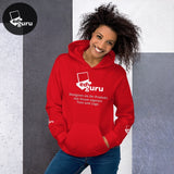 Sudadera con capucha unisex rojo / S