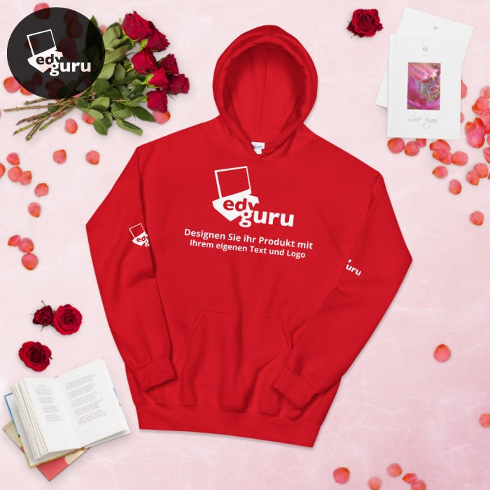Uniszex kapucnis piros / S
