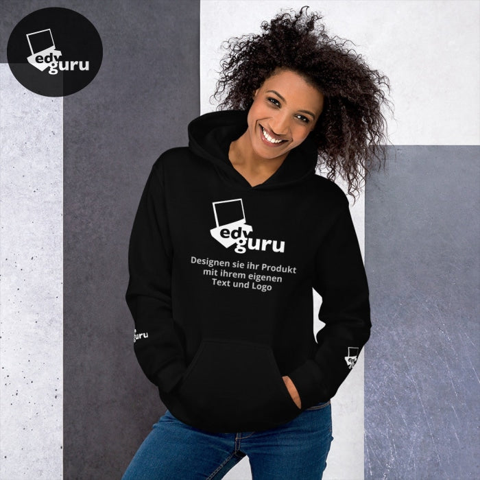 Sudadera con capucha unisex Negro / S