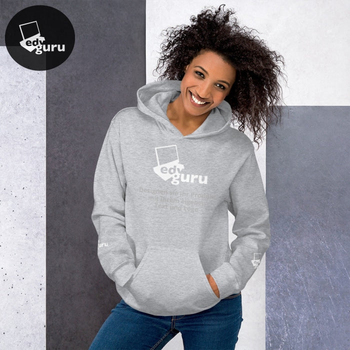 Sudadera con capucha unisex sport gris / S