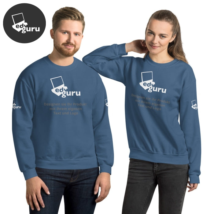 Unisex svetr indigově modrý / S
